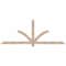Ekena Millwork Redmond Smooth Timber Gable Bracket, Douglas Fir, 84"W x 31"H x 1 1/2"D x 3 1/2"F, 9/12 Pitch GBW084X31X0204RED00SDF - alternate 1